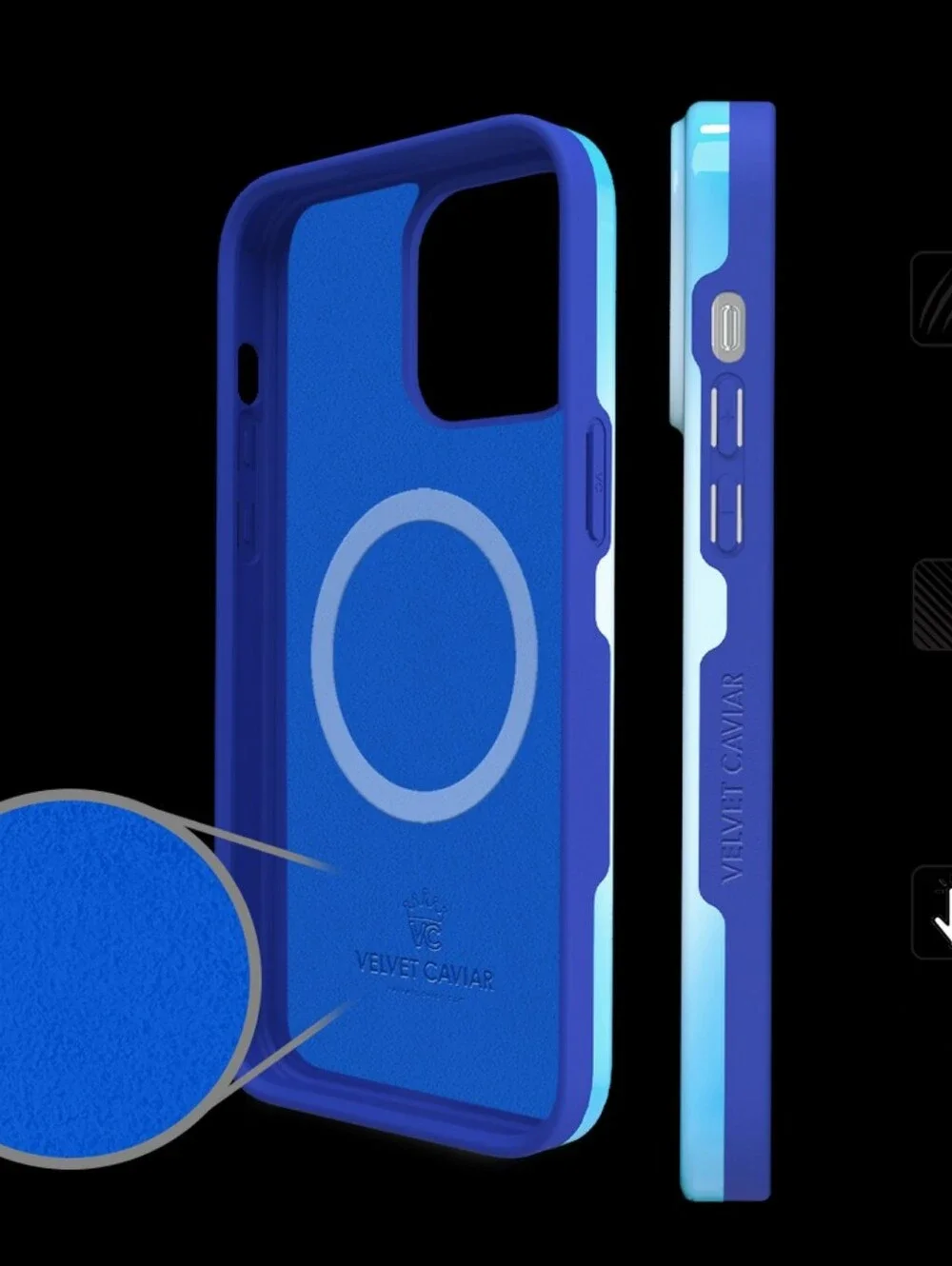Velvent Caviar Evil Eye Aura iPhone Case